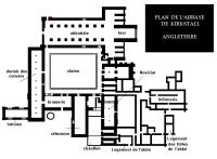 Angleterre - Kirkstall - Abbaye de 1070 - Plan